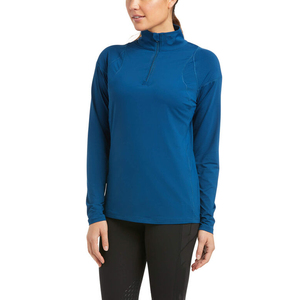 Chemise d'équitation pour femme, coupe ajustée, contrôle de l'humidité, Spandex/Coton, séchage rapide, respirante, manches longues, fournisseur OEM - Product Image 5