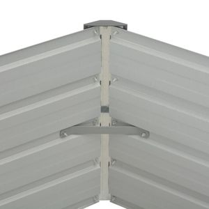 Fioriera Rialzata in Acciaio Zincato 50.8x50.8x18.1 Pollici Colore Marrone per Edifici da Giardino - Product Image 5