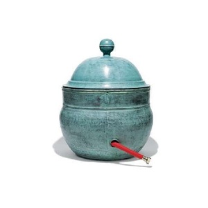 Pots à tuyaux d'arrosage de jardin de qualité supérieure, tendance et personnalisables, avec couvercles, design minimaliste et élégant, en métal. - Product Image 4
