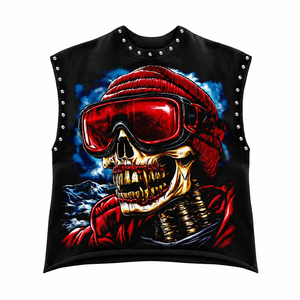 Custom Rhinestone Graphic Printed <b>Tank</b> <b>Top</b> 100% Cotton Jersey Soft Fabric <b>Vintage</b> Style Sleeveless T Shirt For Unisex - Product Image 1