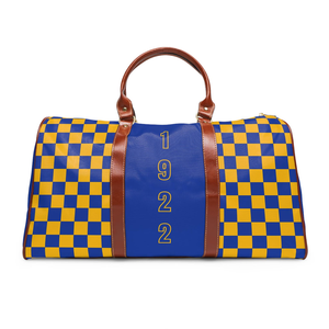 กระเป๋าเดินทาง Checkmate Sigma Gamma Rho รุ่น 1922 กระเป๋าเดินทางสำหรับชมรม SGRho ของขวัญสำหรับพี่น้อง กระเป๋าสะพายข้างสำหรับวันหยุดสุดสัปดาห์ - Product Image 2