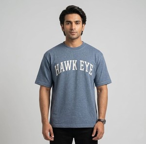 T-shirt de sport pour homme Hawk Eye de qualité supérieure, doux, respirant, anti-rides, manches courtes, pour l'entraînement physique et le quotidien - Product Image 1
