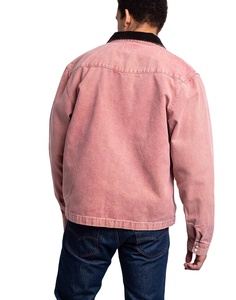Heavyweight Canvas Fabric Custom Wholesale <b>Men</b> <b>Denim</b> <b>Jacket</b> Breathable Canvas Work <b>Jacket</b> For <b>Men</b> - Product Image 2