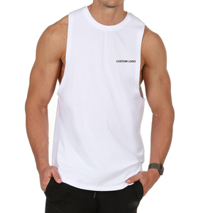 T-shirts sans manches pour hommes, faciles à porter, en coton et polyester, prix de gros abordable, lavables. - Product Image 6