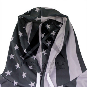 Sudadera con capucha personalizada para hombre, con cremallera, gruesa, de corte holgado, talla grande, hombros caídos, estilo cuadrado, para invierno, Process Impex - Product Image 4