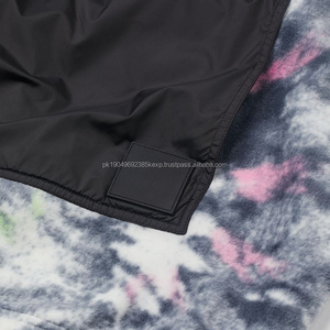 Custom Zip Up Tie Die Hoodie Tie Dye Quarter Zip Sudadera Black Pocket Streetwear Hoodies Unisex Alta calidad DDP Envío - Product Image 5