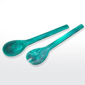 Hotel <b>Table</b> Use Salad Mixing Fork Spoon Set Custom Size Best Quality of Handmade <b>Epoxy</b> Resin Salad Serving Fork Set - Product Image 6