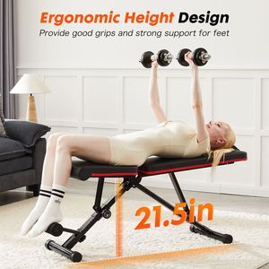 Panca Regolabile per Allenamento Domestico, Pieghevole, per Esercizi Total Body e Allenamento di Forza, per Uso in Palestra Domestica - Product Image 4