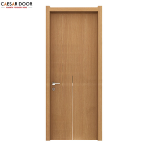 Puertas Interiores de Estilo Moderno para Hoteles, Puertas Exteriores de Madera Maciza, Panel de MDF, Puerta Individual de Empuje y Tracción, Aislamiento Acústico, Puertas de Madera Anti-grieta - Product Image 4