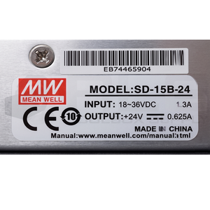 Convertisseur DC-DC Mean Well série SD-15 15W SD-15B-24 |   Alimentation électrique à sortie unique |   100% Original et Autorisé |   En stock - Product Image 3