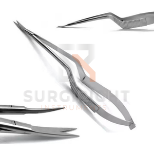 กรรไกรขนาดเล็ก Yasargil รุ่น Precision 2 ชิ้น ขนาด 7.5 นิ้ว ใบมีดคมตรงโค้งขึ้นไป ทำจากสแตนเลสสตีล ยี่ห้อ MOL โดย Blush Surgical - Product Image 4