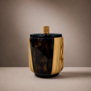 Quemador de incienso de resina de madera natural color azul árabe, soporte hecho a mano, fragancia para el hogar, decoración para Ramadán, regalo islámico - Product Image 4