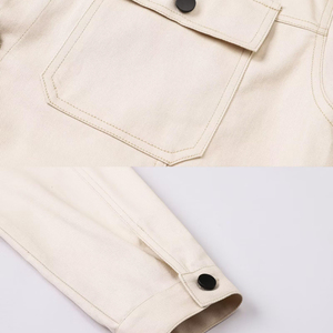 Mens Denim Jacket Lightweight Cotton Relaxed Fit Vintage Long Sleeve Top Fashionable Piece Soft Comfortable Denim Wear - Product Image 4