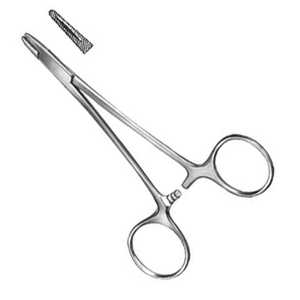 Porte-aiguille manuel 12 cm en acier inoxydable, instrument chirurgical à mâchoires TC, réutilisable et autoclavable, outil médical dentaire - Product Image 6