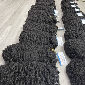 GRAN OFERTA: Extensiones de cabello natural vietnamita con texturas rizadas, cabello birmano rizado al vapor, paquetes de cabello virgen, color natural, precio al por mayor de hasta 30 dólares. - Product Image 4