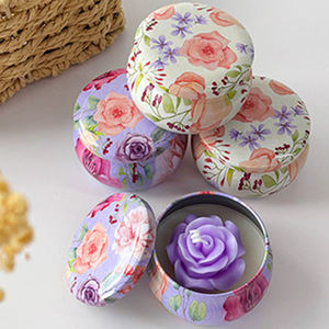 Bougies en cire de soja écologiques faites à la main en gros, parfumées aux fleurs, en boîte, pour l'aromathérapie, décoration romantique, cadeau pour la maison, les fêtes et Noël - Product Image 5