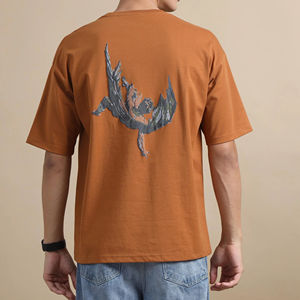 Camiseta Deportiva Estampada para Hombre de Alta Calidad, 100% Algodón y Poliéster, Cuello Redondo, Bordada, Ropa Masculina - Product Image 6