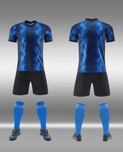 Conjunto de Uniforme de Fútbol Unisex con Patrón de Ondas, Inserto de Malla, Uniforme de Club con Logotipo Personalizado, Proveedor Mayorista para Equipos de Viaje - Product Image 6