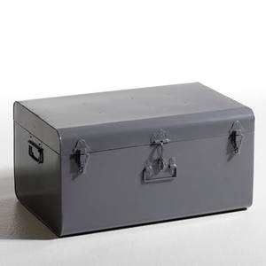 Smooth Finish Box Powder Coated <b>Trunk</b> Matte Yellow Box Durable <b>Trunk</b> Sturdy Metal Box Heavy Duty Chest - Product Image 4