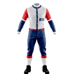 Uniformes de baseball avec logo personnalisé de haute qualité Meilleur design Vêtements de sport sublimés Ensembles d'équipe légers et respirants Vêtements d'équipe complets - Product Image 3