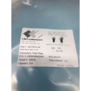 AMAt 0021-11110 แหวนขอบ, อะลูมิเนียม, ฝาครอบ, เครื่องทำความร้อน - อุปกรณ์และอะไหล่เซมิคอนดักเตอร์ระดับโลกที่เชื่อถือได้ - Product Image 3