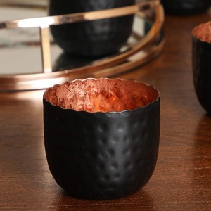Black Copper Tealight Candle Holder Handmade Metal Candle <b>Stand</b> for Table Centerpiece Home Decor Wholesale - Product Image 4