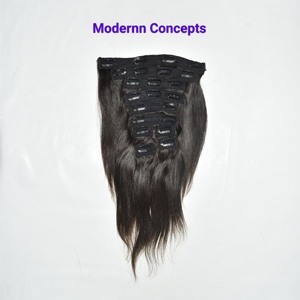 Cabello Humano Natural Negro Barato de Donante Único, Liso con Clip, Alineado por Cutícula, Sin Caída, de 8-36 Pulgadas, para Trenzas, de Origen Indio - Product Image 6