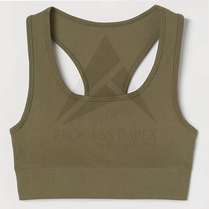 Soutien-gorge de sport personnalisé avec logo pour femme, grande taille, sans couture sur le devant, pour fitness, yoga, gym, entraînement, antichoc, confortable, vêtements de sport - Product Image 1