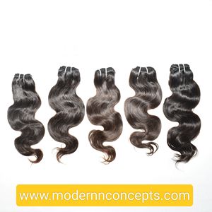 Extensions de cheveux indiens Remy 100 % naturels, non traités, vierges, alignés aux cuticules, styles Body Wave, provenant du fournisseur de cheveux humains - Product Image 5
