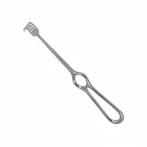Retractor manual Volkman con mango de anillo tipo pata de gato, acero inoxidable, 22 cm (8 pulgadas), puntas afiladas de 4 puntas, para quirófano, de Dentavex - Product Image 5