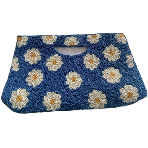 Sac à bandoulière en perles fait à la main dernière petite fleur fantaisie élégant à la mode mignon à la mode nouveau design haut de l'inde - Product Image 1