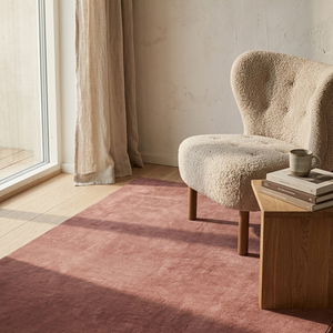 Tapis classique en laine tufté à la main rose poudré, antidérapant, à motif géométrique, pour salon, chambre, salle à manger, maison moderne - Product Image 6