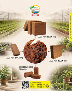 Bloque de Turba de Coco con Fibra de Coco Natural Ecológica de Ben Tre para el Crecimiento de Plantas por Manufacture Coco Hitech - Product Image 1