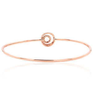 Pulsera de Oro Rosa de 14K de Alta Gama para Mujer, Cadena Lisa de Oro Real de 14Kt, Proveedor de Joyería al por Mayor, Elegantes Pulseras para Dama, 2.320g - Product Image 2