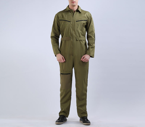 Combinaison de pilote, uniforme de pilote, fermeture éclair sur le devant, tissu résistant, combinaison de travail pour l'aviation, vêtement de travail flexible pour l'aviation - Product Image 6