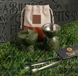 Quemador de incienso Mabkhara de resina premium con caja de Oud, estuche de transporte y pinzas de acero inoxidable, set de fragancia árabe para el hogar - Product Image 5