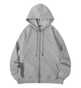 Sudadera con Capucha Unisex de Invierno con Cremallera, Estampada, de Punto Holgado, Transpirable, Ecológica, de Poliéster/Algodón, Venta al por Mayor - Product Image 6