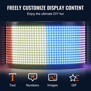 P5 programmabile pannello di visualizzazione a LED a colori con Pattern di animazione con testo personalizzato per APP Bluetooth per pubblicità aziendale - Product Image 3