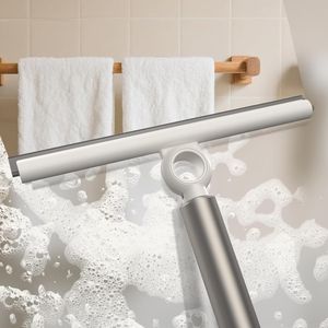 Tergivetro da Doccia Estensibile con Lama in Silicone da 10 Pollici e Manico Telescopico per Porte e Finestre in Vetro, per Bloccare l'Acqua - Product Image 2