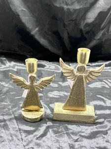 Sonnet Decor Golden <b>Angel</b> Candlestick Holder Aluminum Handmade Home Decoration Durable Design Christmas - Product Image 3