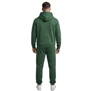 Ensembles de sweats à capuche et pantalons de survêtement personnalisés avec logo, entièrement ornés de strass, vente en gros, streetwear, en molleton épais, coupe oversize, collection jogging, offre spéciale - Product Image 3