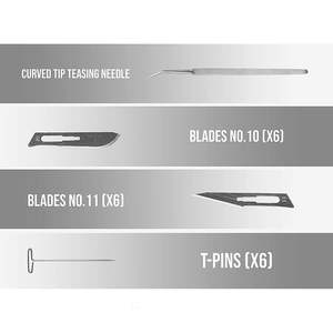 Kit de dissection en acier inoxydable pour les étudiants en biologie, médecine, anatomie, médecine vétérinaire et équipement de formation en laboratoire par Dentavex - Product Image 4