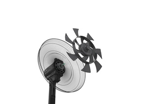Ventilateur de refroidissement à air, diamètre de la pale de 18 à 28,9 pouces, moteur AC, oscillation, commande mécanique, trois vitesses de vent, plastique, usage domestique - Product Image 2