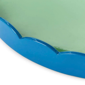 Durable Modern Eye-Catching Design Luxury Glossy Lacquer Serving Tray Handmade From Vietnam - Product Image 2