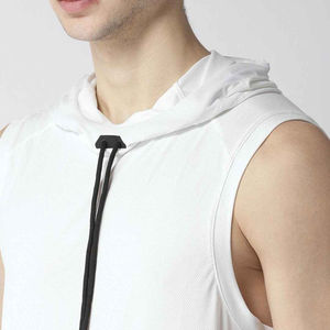 Camisetas sin mangas deportivas para hombre, transpirables, ropa deportiva informal para gimnasio, fitness, correr, suaves, de secado rápido, con cuentas. - Product Image 4