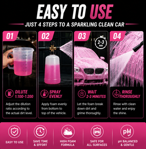 Espuma de Lavado de Autos de Colores, Champú de Alta Espuma con pH Neutro, Jabón de Espuma para Cañón de Espuma, Lavadora a Presión, Lavado Manual, Líquido de <span class=keywords><strong>Limpieza</strong></span> para Autos - Product Image 4