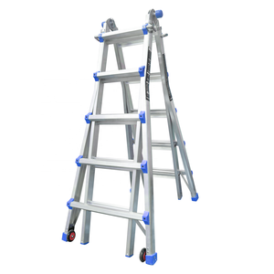High Quality EN131 <b>Aluminum</b> Multipurpose I-Shaped Folding <b>Ladder</b> for Home, Industrial, and Warehouse Use - Product Image 2