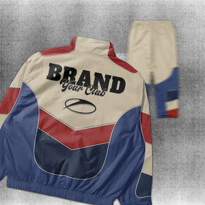 Factory Manufacture Custom Made Design And Logo <b>Wind</b> <b>Breaker</b> Pattern Tracksuit Wholesale High Quality Nylon Polyester Tracksuit - Product Image 4