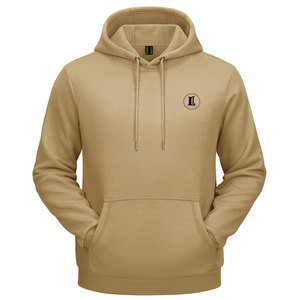 New Arrival Solid Color <b>Men</b> Hoodies 100% Cotton Winter Durable Material Breathable High Quality - Product Image 1