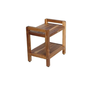 Banc de douche en teck, fabriqué en Indonésie, meuble en bois massif - Product Image 1